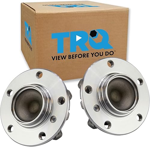 Vista 52 de TRQ Juego de Rodamientos de Rueda y Cubierta de Llanta Trasera para Conductor y Pasajero 2 Piezas Compatible con Infiniti G35 2003-2006 2007 G35