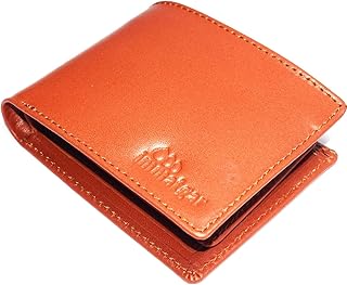 immatgar Premium Full-Grain Cowhide Leather Wallet for Men – Luxury Gift Wallet Handcrafted Durable (Casual2 - Havana)