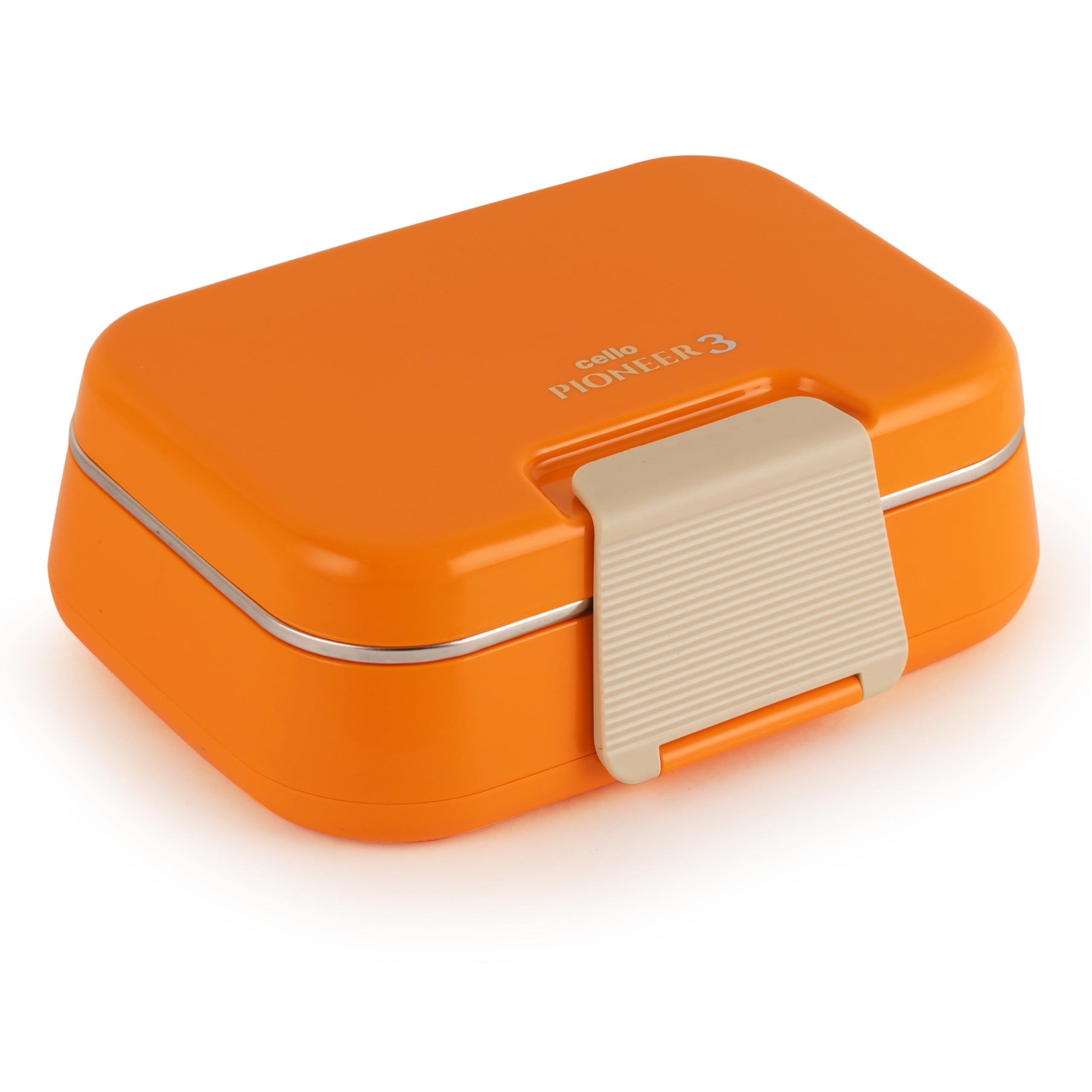 Buy CELLO Pioneer Inner Steel Insulated Lunch Box with Fork