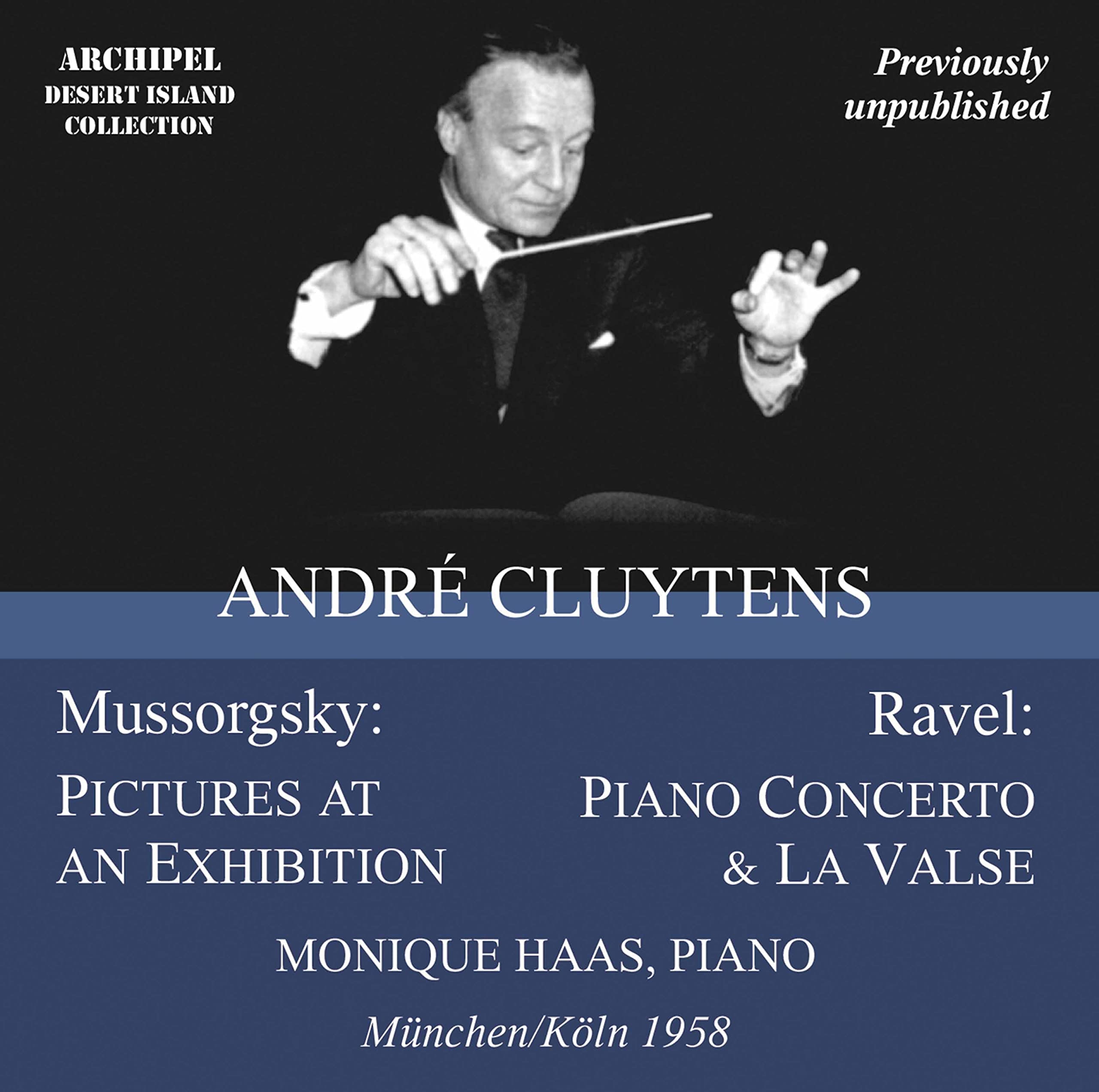 MUSSORGSKY - PICTURES - RAVEL - PIANO CONC - LA VALSE - CLUYTENS - HAAS - 1958