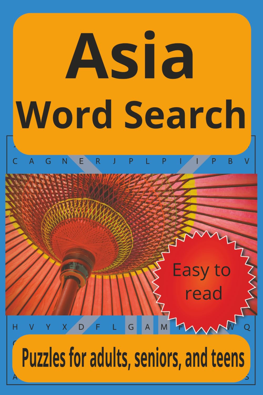 Asia Word Search: Puzzles for adults, seniors, and teens