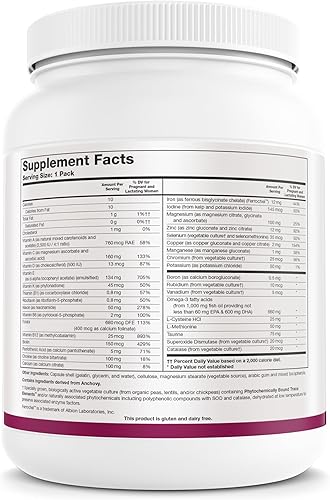 Miniatura 2 de Biotics Research Pre Natal Packs™ Apoyo nutricional prenatal, fórmula post natal, incluye omega3, yodo y folato, necesidades nutricionales para