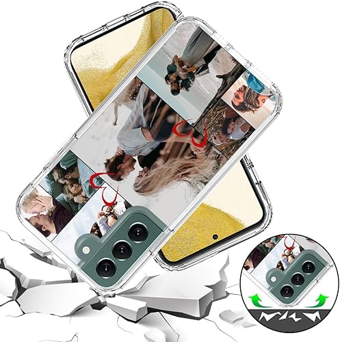 Vista 16 de Funda transparente 3 en 1 diseñada para teléfono Galaxy S21, Plus/Ultra/FE 5G Samsung, capas protectoras híbridas [protector de pantalla] Borrar 05