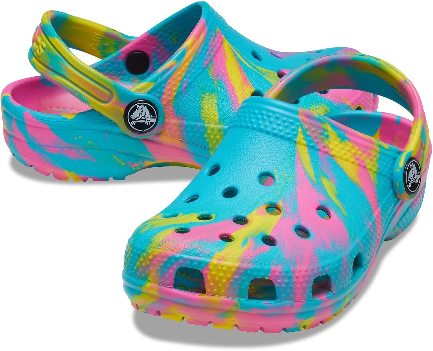 Crocs Unisex-Child Classic Watercolor Marbled Clog