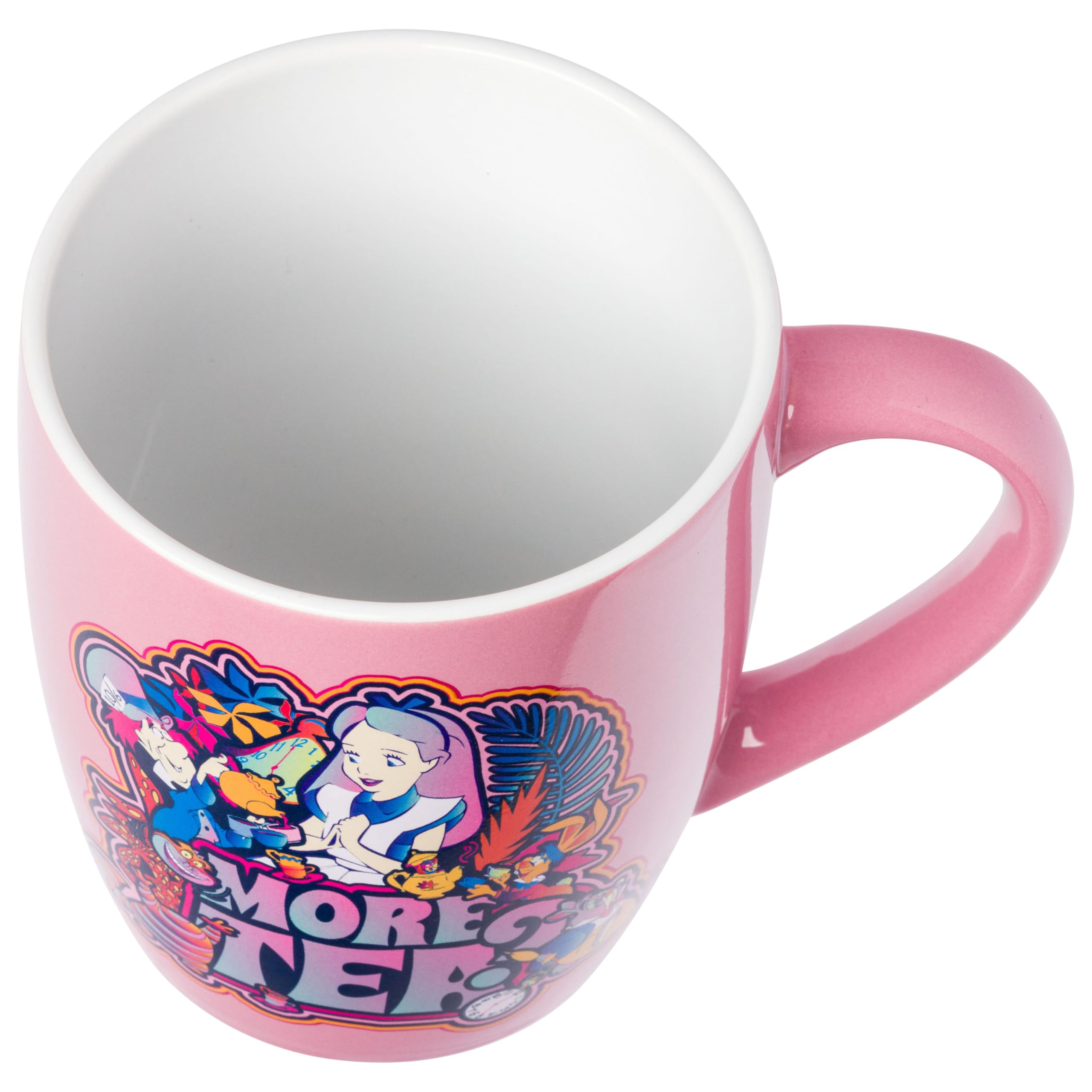 Silver Buffalo Taza de cerámica curvada de Alicia en el país de las maravillas Drink Me de 25 onzas