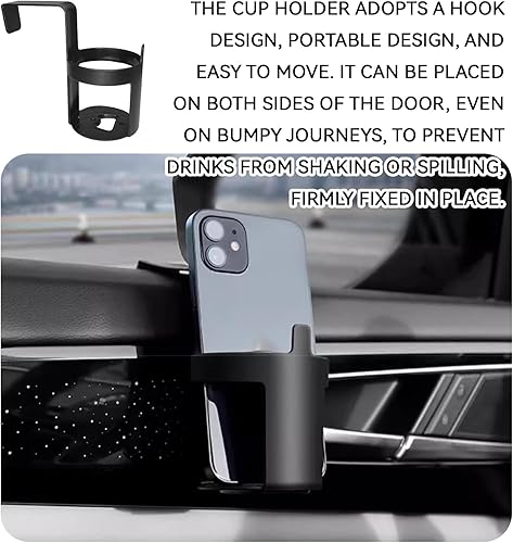 Miniatura 3 de 2 portavasos de automóvil, portavasos portátil para automóvil, soporte para bebidas para asiento de vehículo, accesorios universales para el