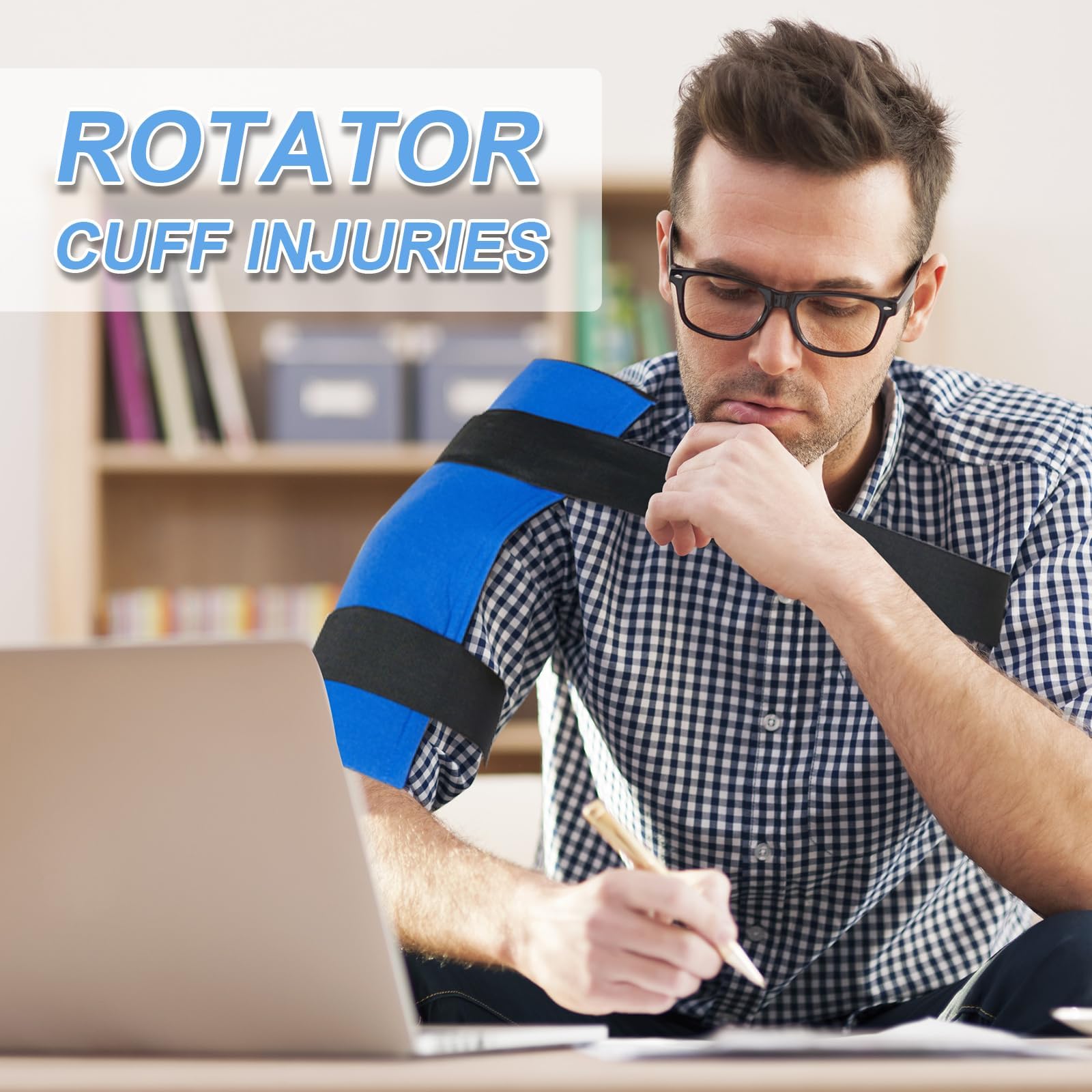 Impacco Ghiaccio Gel Riutilizzabile Extra Large, Cuscinetti Terapia Caldo/Freddo Borsa Del Ghiaccio Adatto per Interventi al Ginocchio, Fianchi, Spalle, Braccia, Gambe Sollievo dal Dolore 14 "x 11"