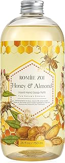 ROMIIE ZOI Liquid Hand Soap Refill, Honey & Almond, Gentle & Moisturizing Formula, 750 ML/ 26 FL OZ