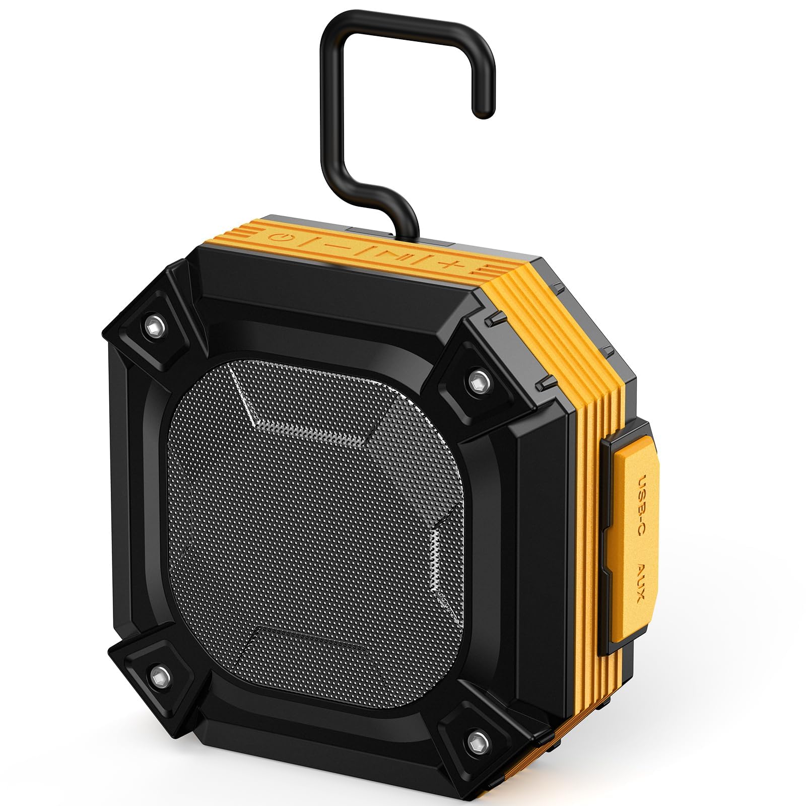 ShellHome Magnetic Jobsite Speaker with Hook, Portable Bluetooth Wireless Speakers, Hands-Free Calls, 45H Battery Stereo Sound TWS for Golf Accessories Golf Gifts, Camping, Outdoor, Construction