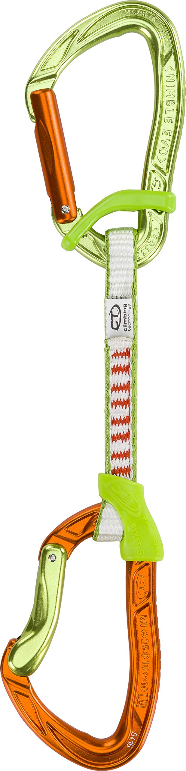 Climbing Technology Nimble Fixbar Set DY, Cinta de expedición Unisex – Adulto, Verde/Naranja, 12 cm