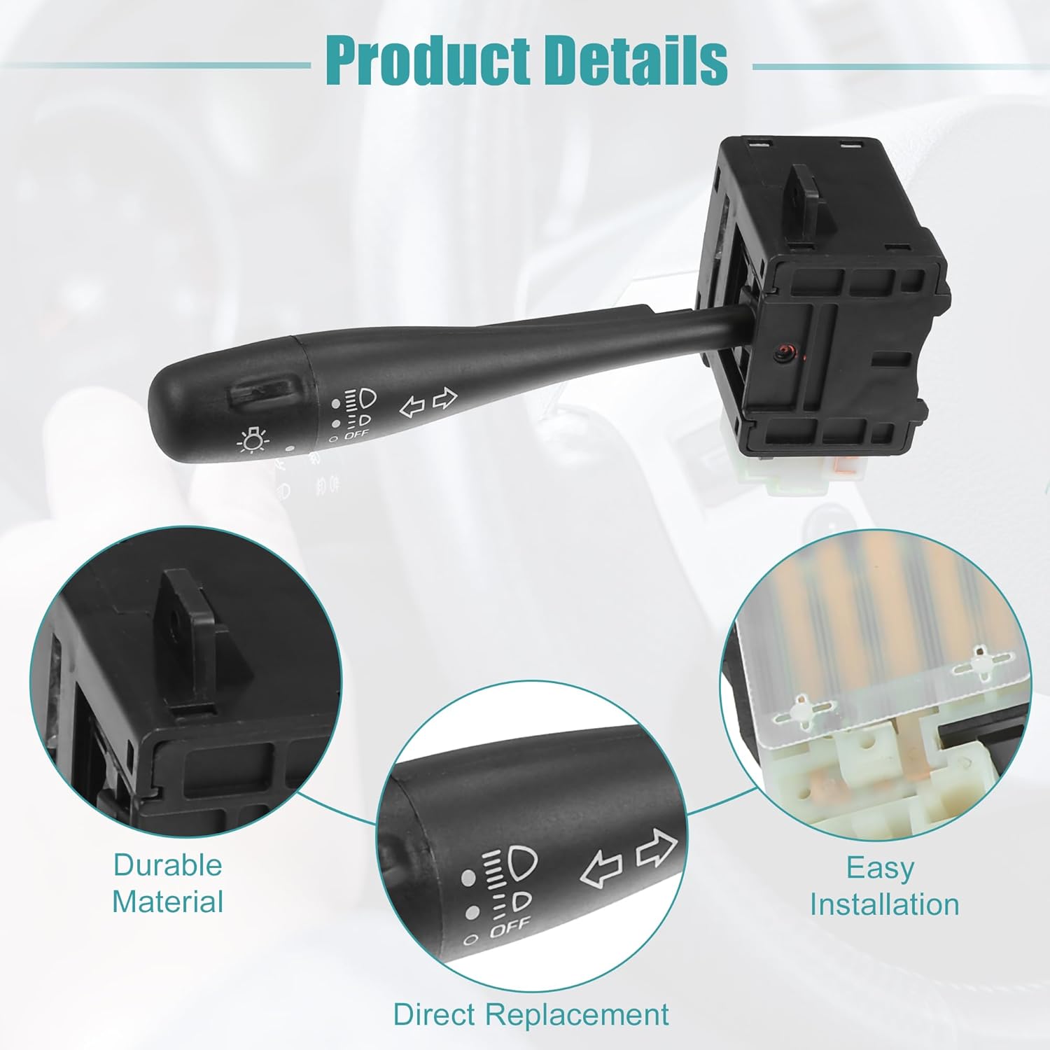 ACROPIX Turn Signal Switch Multifunction Combination Switch Fit for Nissan Pathfinder - Pack of 1 Black
