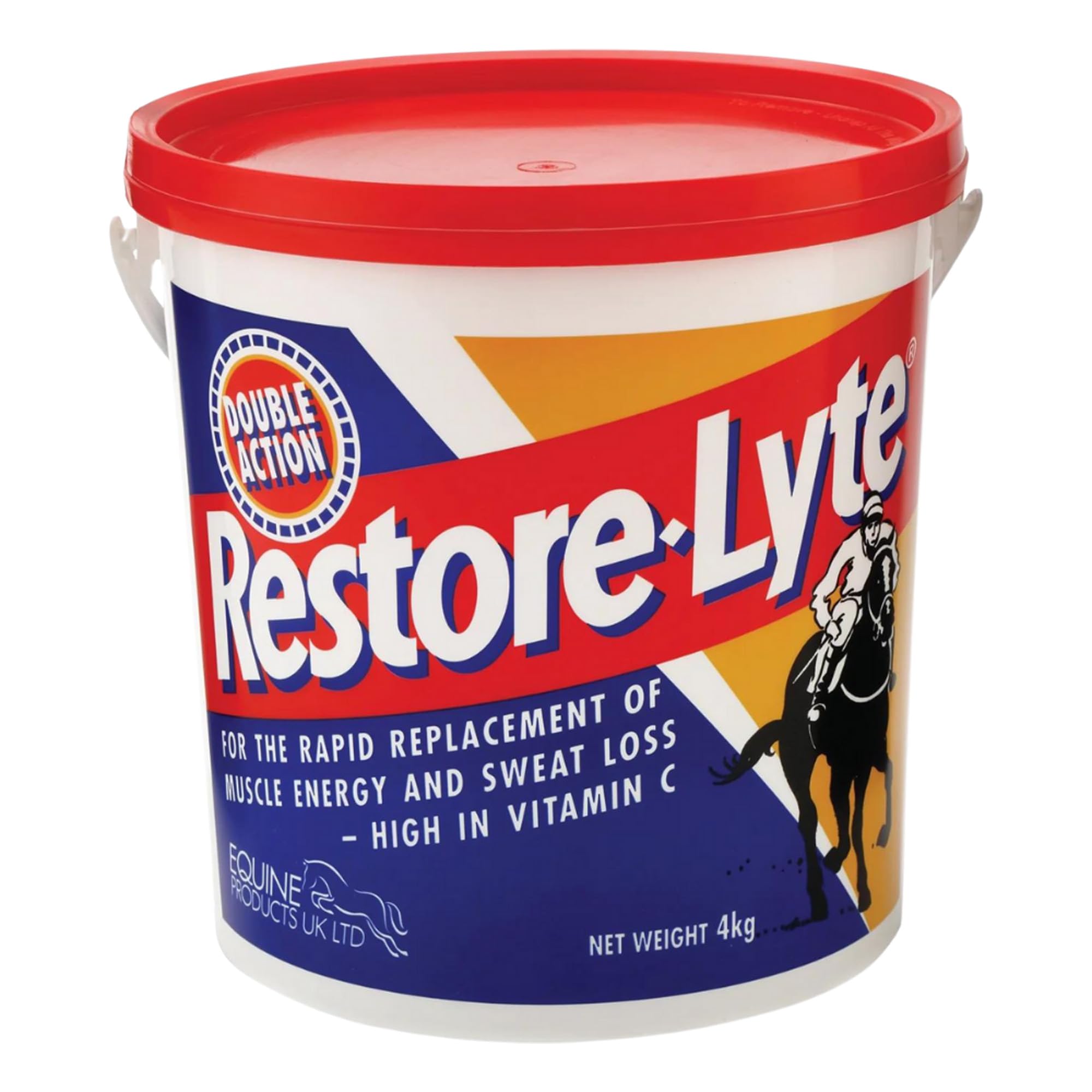 Equine Products UK Restore-Lyte Powder 4KG. Electrolyte with high glycine concentration for improved absorption, antioxidants and energy replacer