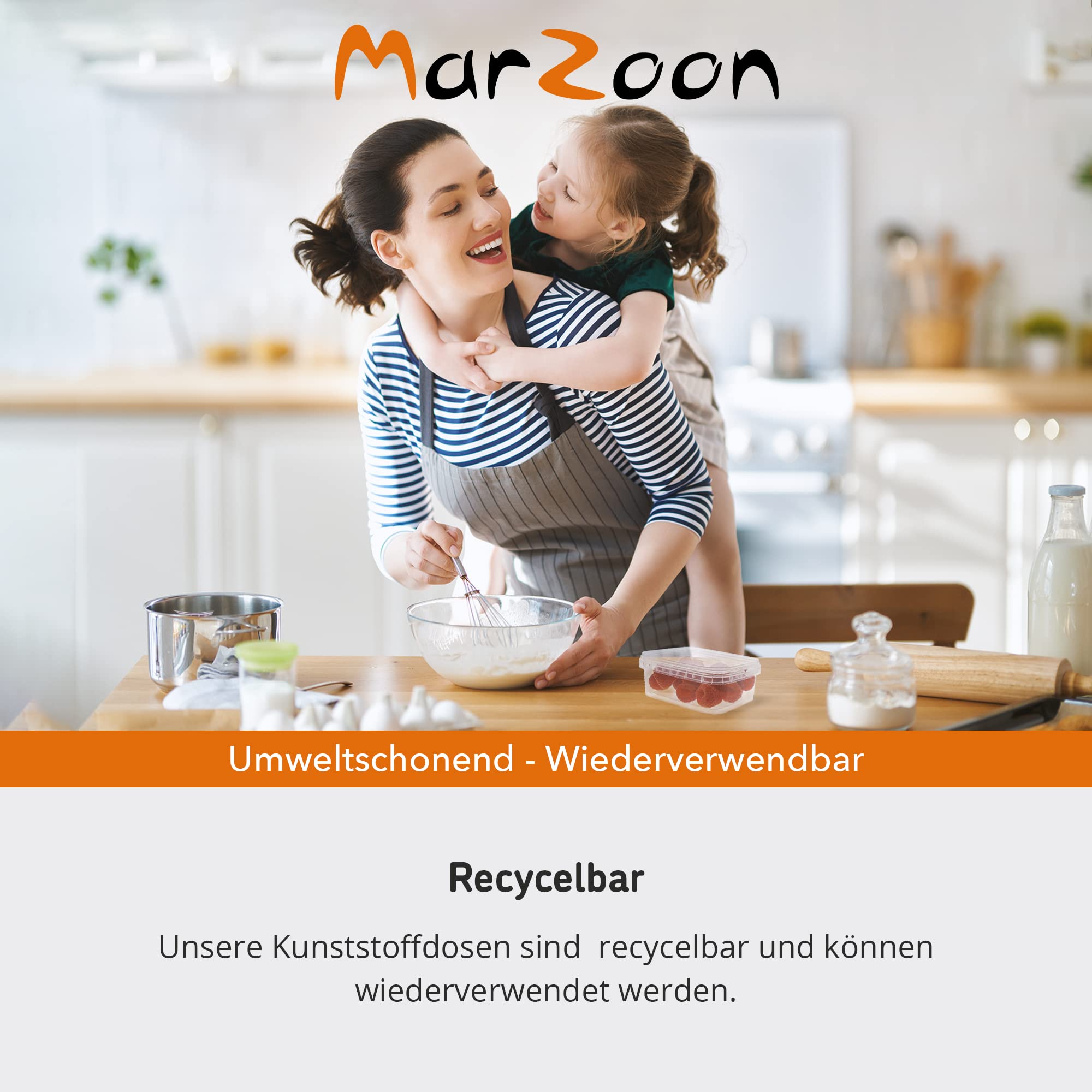 Set di 50 barattoli di plastica con coperchio – contenitori rettangolari in plastica trasparente da 275 ml – per alimenti e salse – standard industriale – contenitori