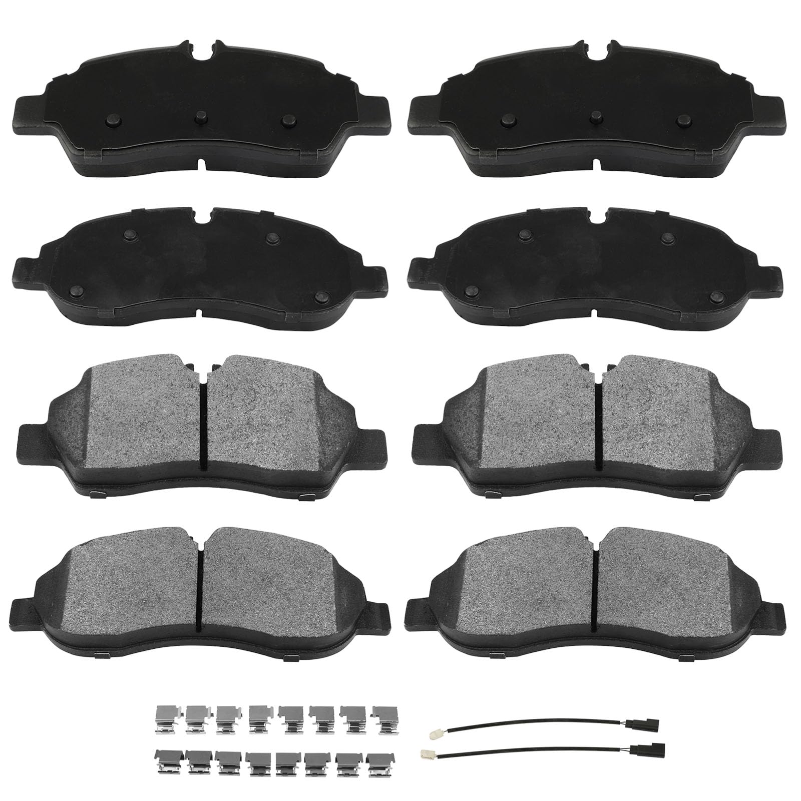 AUTOMUTO 8PCS Front Rear Metal Brake Pads D1774 D1775 For Ford For Transit