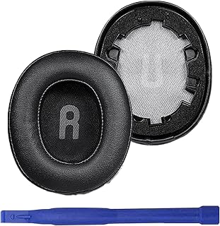Tune 700BT Substituição Earpads Bastante Conforto Proteína Couro Headset Ear Pads para JBL Tune 700BT / Tune 700BTNC / Tune 750 BT/Tune 760BTNC Fones de ouvido Bluetooth sem fio (preto)