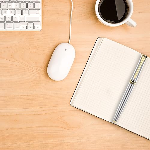 Miniatura 12 de Bolígrafo con caja de regalo, bolígrafo de escritura de lujo con 2 recambios de tinta negra extra, bolígrafos ejecutivos, ancho de línea, 0.020 in