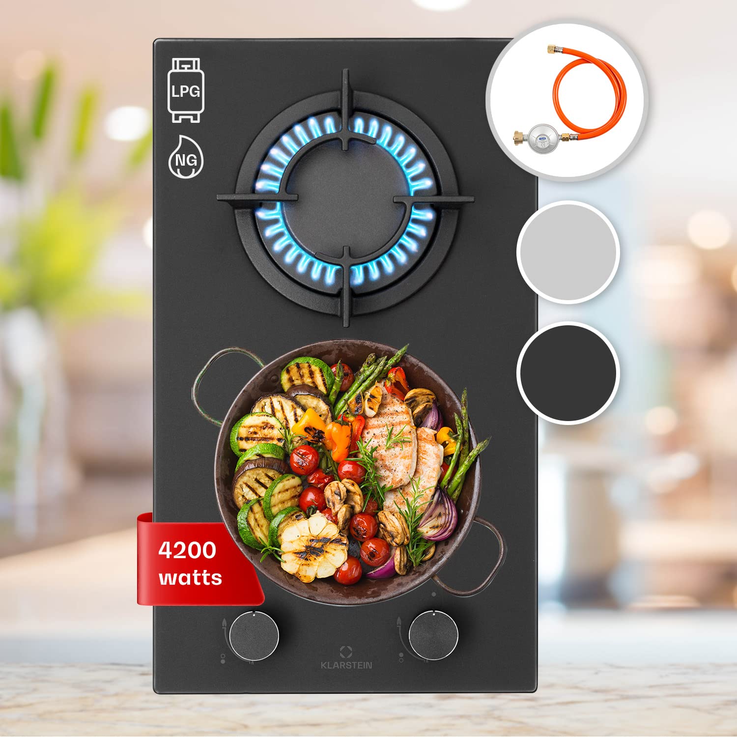 Buy Klarstein Cooker, 2 Burners Hob, 4200W Built In Two Ring Electric