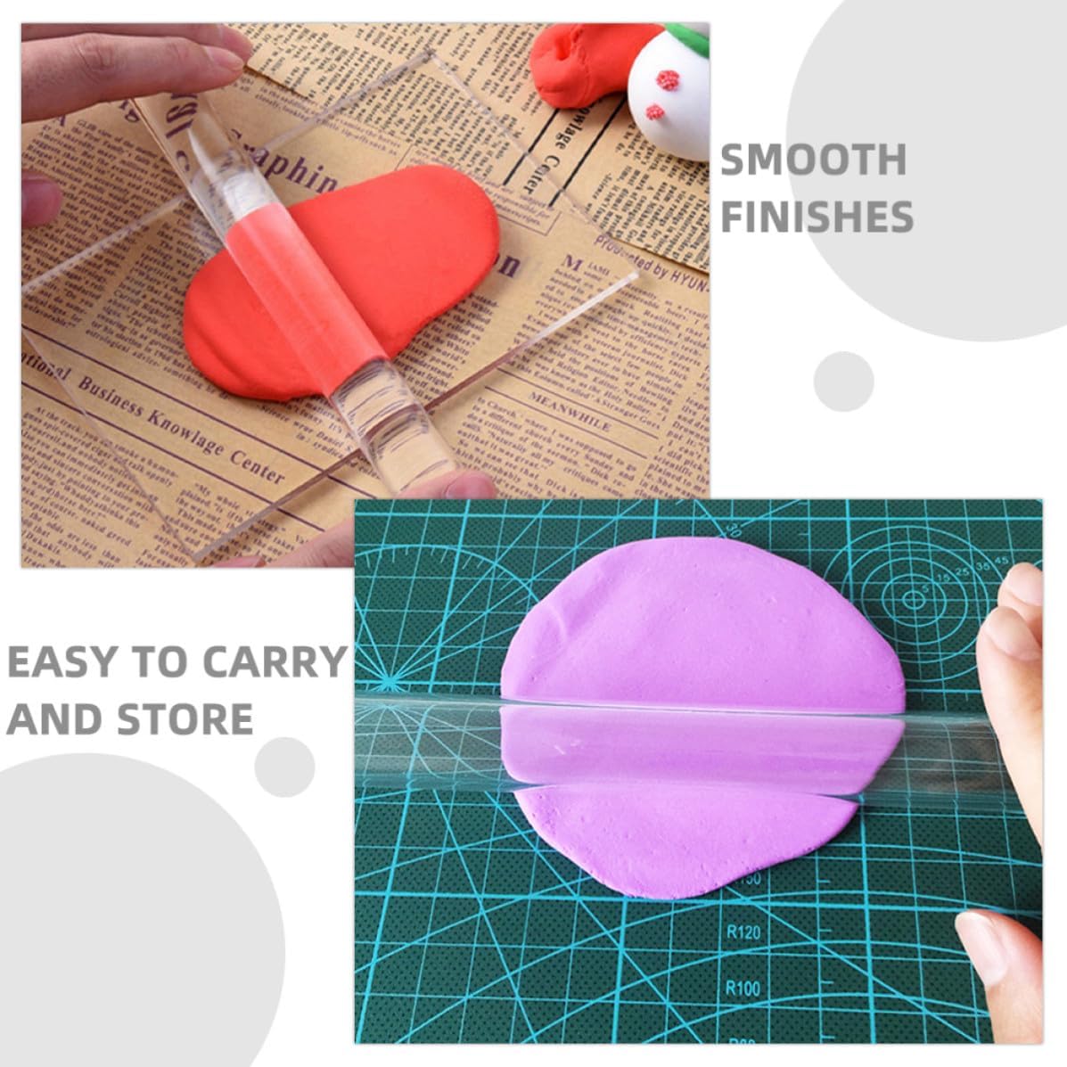 Acrylic Clay Shaping Tools Set for DIY Art and School Projects