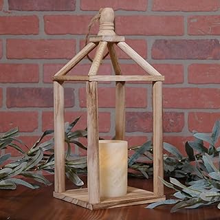 30 Candle Lantern Decor Ideas to Brighten Up Your Living Room 32 11-Inch Decorative Rustic Brown Wood Open Lantern No Glass – Tabletop or...