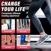 Vista 6 de Plantar Fasciitis Insoles: Arch Support Inserts Men Women - Plantar Fasciitis Relief Walking All Day - Orthotic Inserts for Men Women Flat Feet - 2