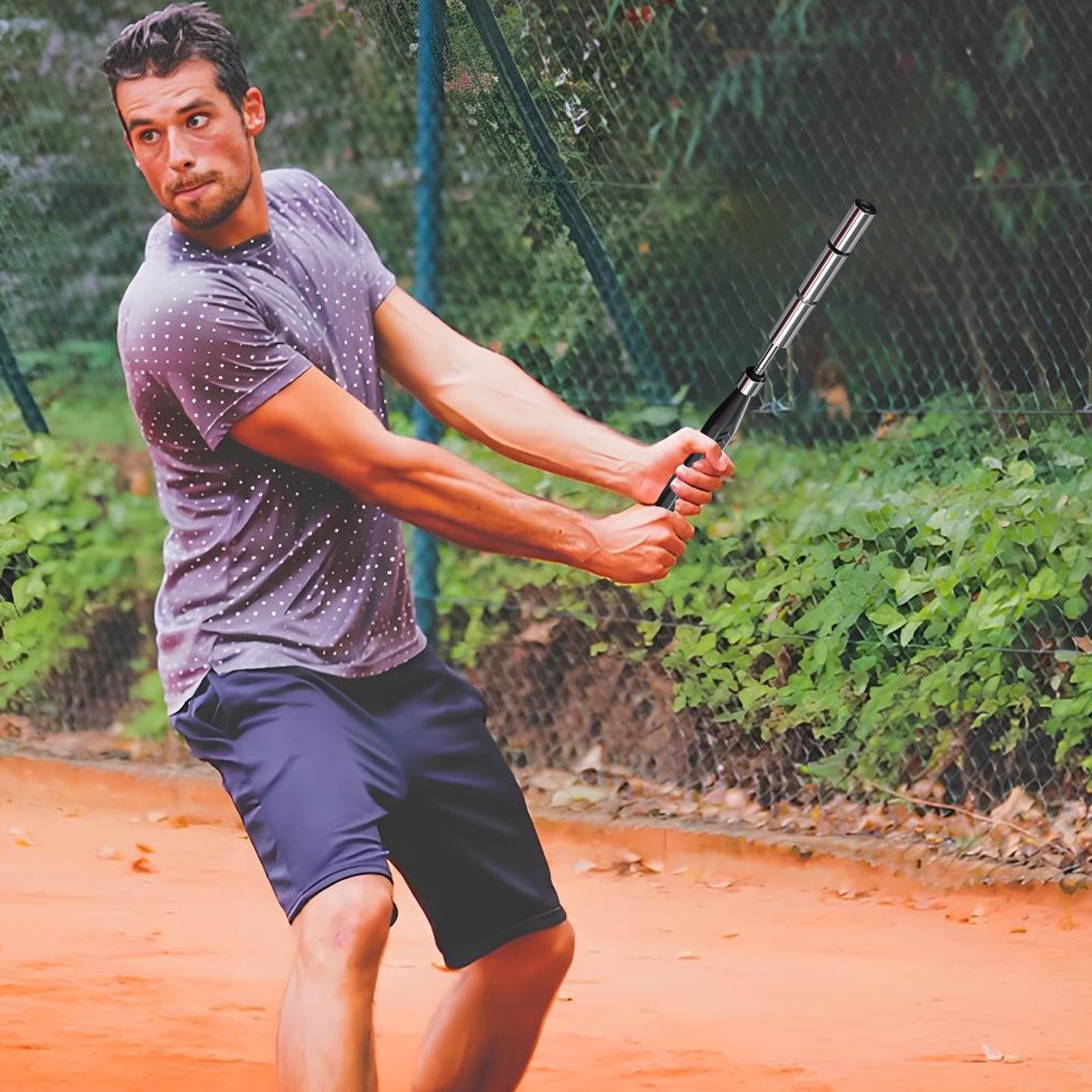 Allenatore di Swing per Badminton Acciaio Inossidabile Regolabile
