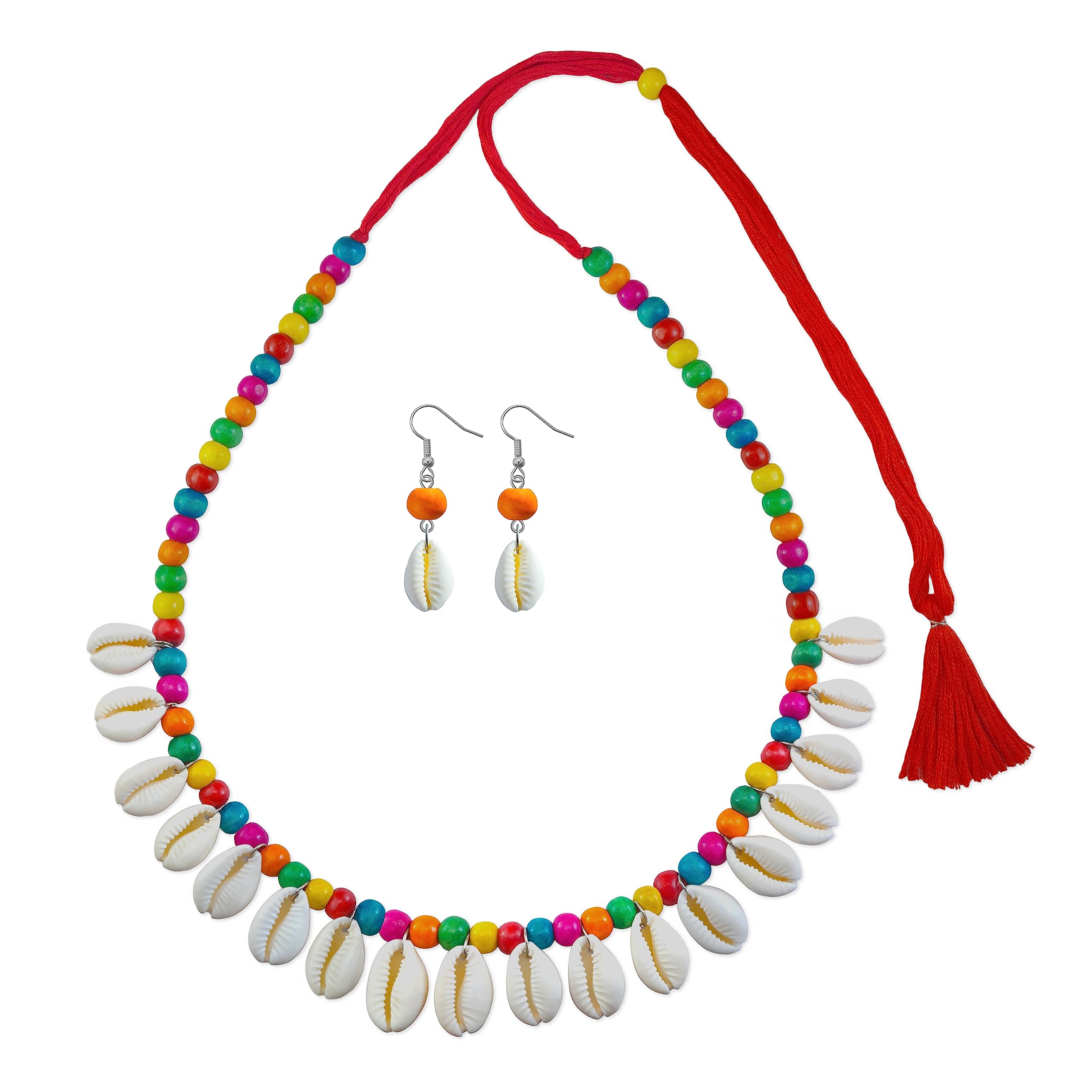 SNEH SHOP HandCrafted Sea Shell Necklace Set Unique Boho Jewellery with Earrings for Women and Girls Natural Antique Aesthetic Beach Multicolor Beads Cowrie Shell Choker (B0C6FHZFV5) Amazon Price History, Amazon Price Tracker