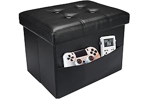 【2023 Upgraded Version】 Gaming Foot Rest with Higher and Thicker Cushion, Folding...