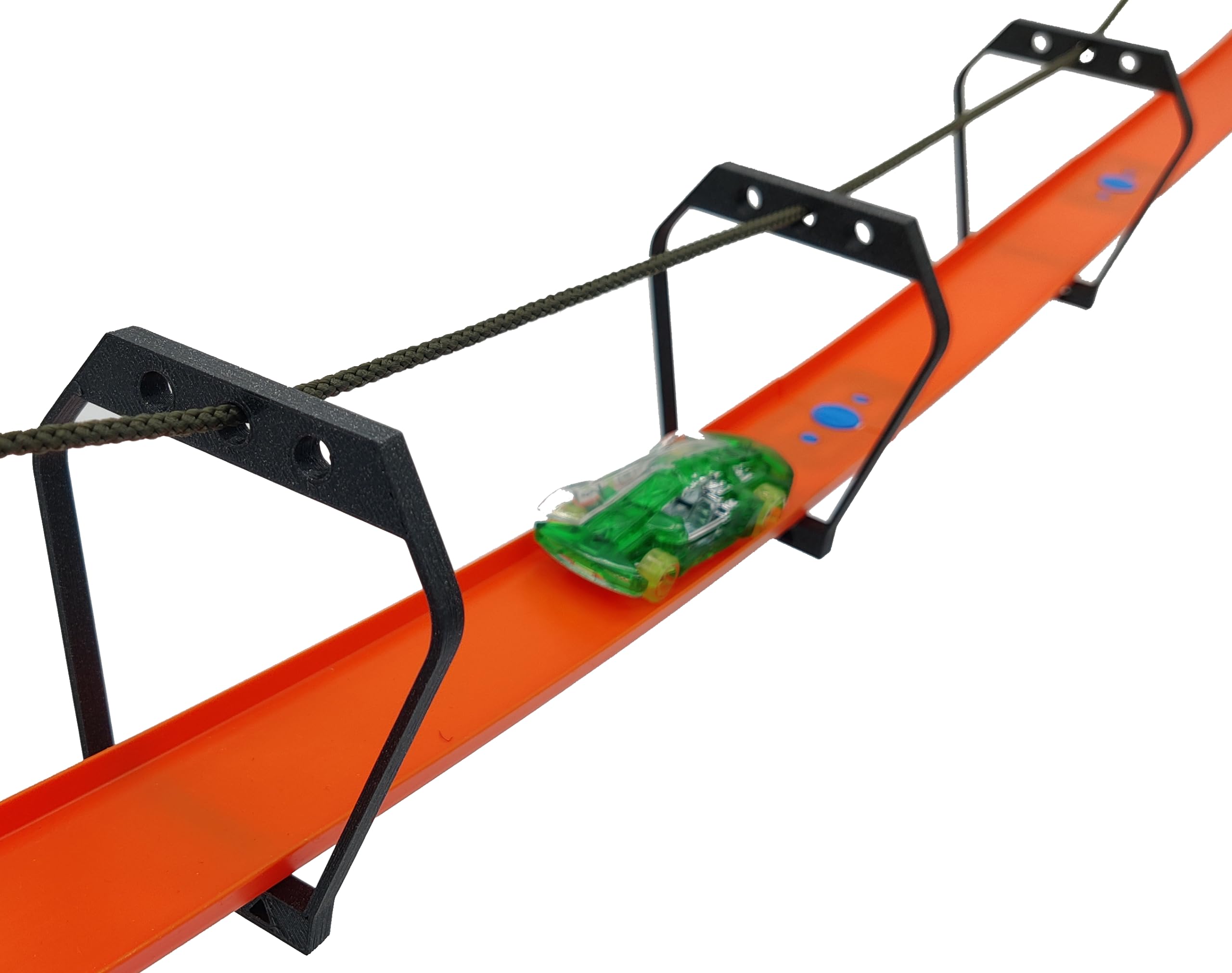 Tracksmith Suspension Bridge Arches Compatible with Hot Wheels Tracks, 6 Pieces, Kids Toy Ages 3+