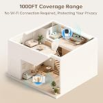 Dual-Mode Baby Monitor, Reliable 1080P HD Video Monitor with Camera | Hybrid Wi-Fi & No Wi-Fi Connection, App & Monitor Control, 1000ft Range, Long-Lasting 5000mAh Battery, Night Vision