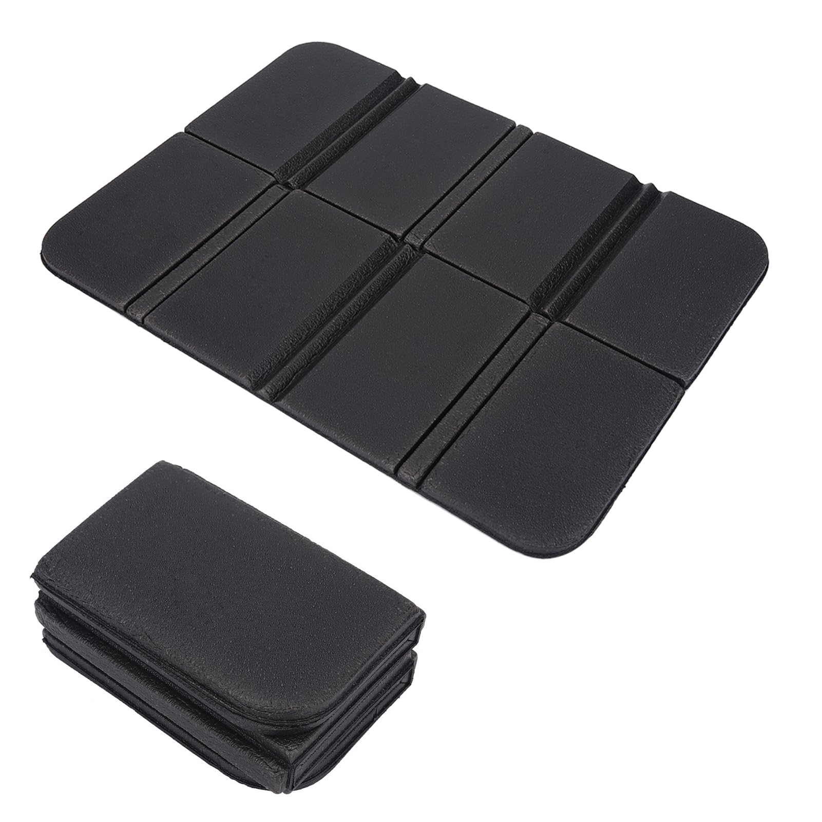 Dioche Foldable Camping Seat Cushion, Portable Waterproof Foam Cushion Seat Mat Folding Picnic Mat for Camping, Fishing, Picnic(Black)