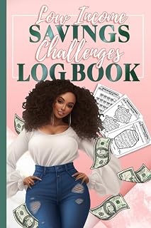 Low Income Savings Challenges Log Book: 2023-2024 The Ultimate Money Saving Book, Interactive Saving Tracker, Daily, Weekly, Cash Budget Planner for Black Woman