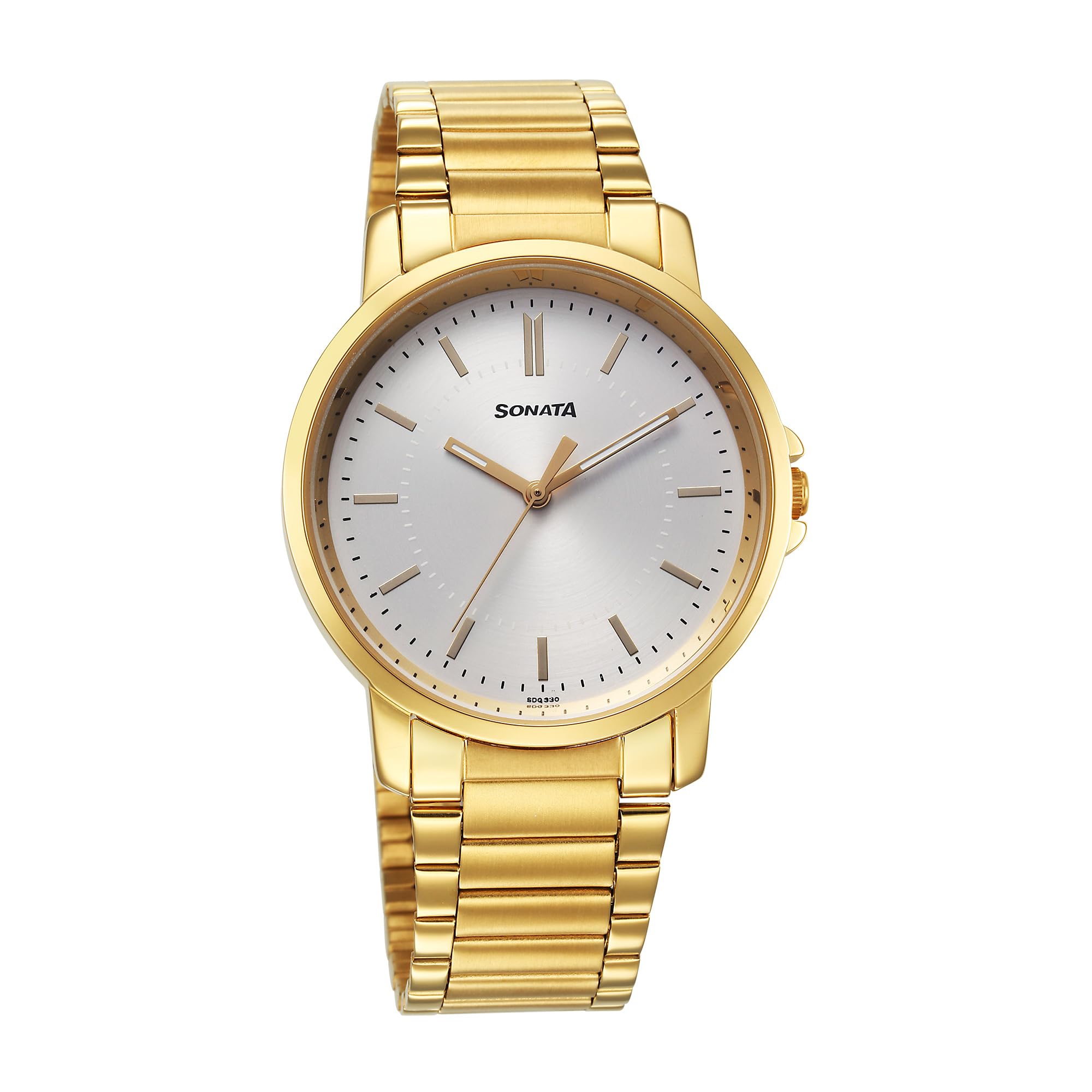 Sonata Traditional Essentials Quartz Analog Silver Dial Stainless Steel Strap Watch for Men-77083YM06 (B0CY5GFFCB) Amazon Price History, Amazon Price Tracker