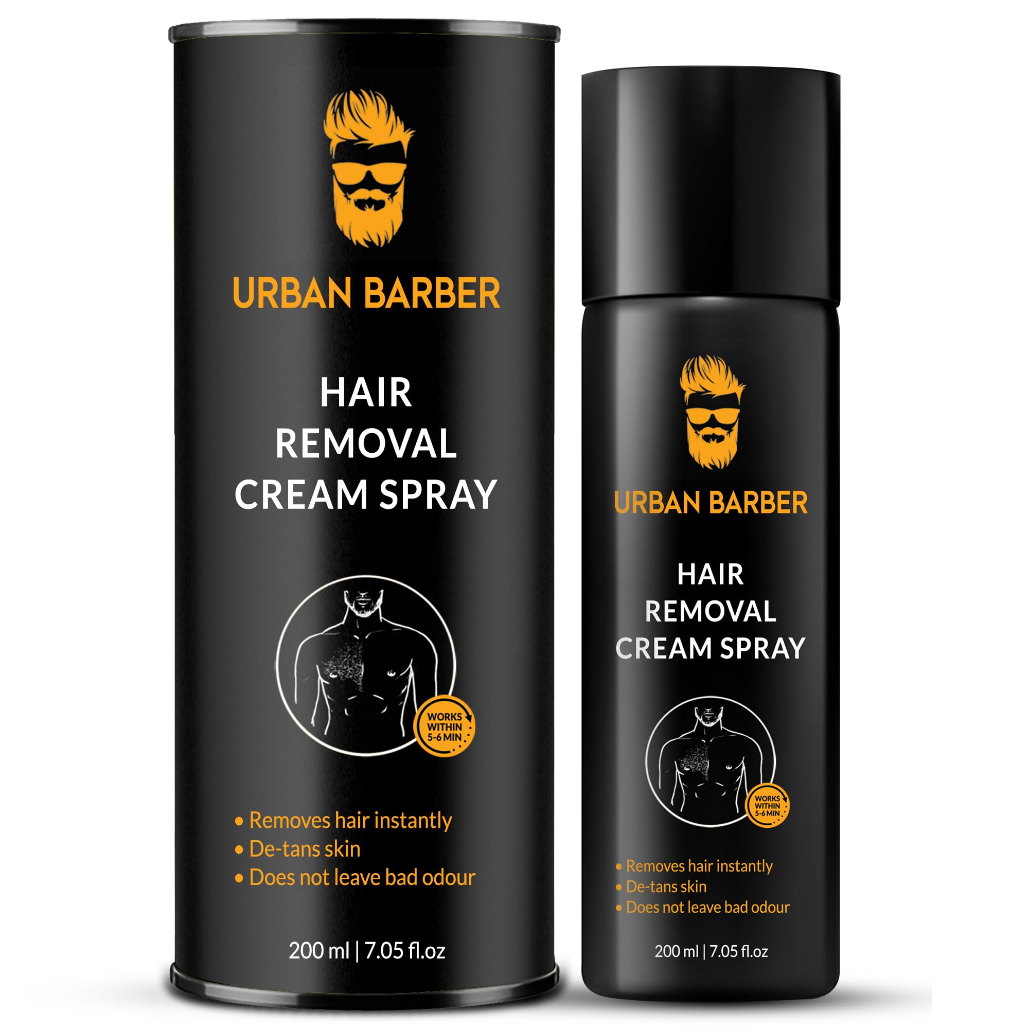 Urban Barber Hair Removal cream Spray | Painless Body Hair Removal spray For Chest, Back, Legs & Under Arms (B0D6W6QXP8) Amazon Price History, Amazon Price Tracker