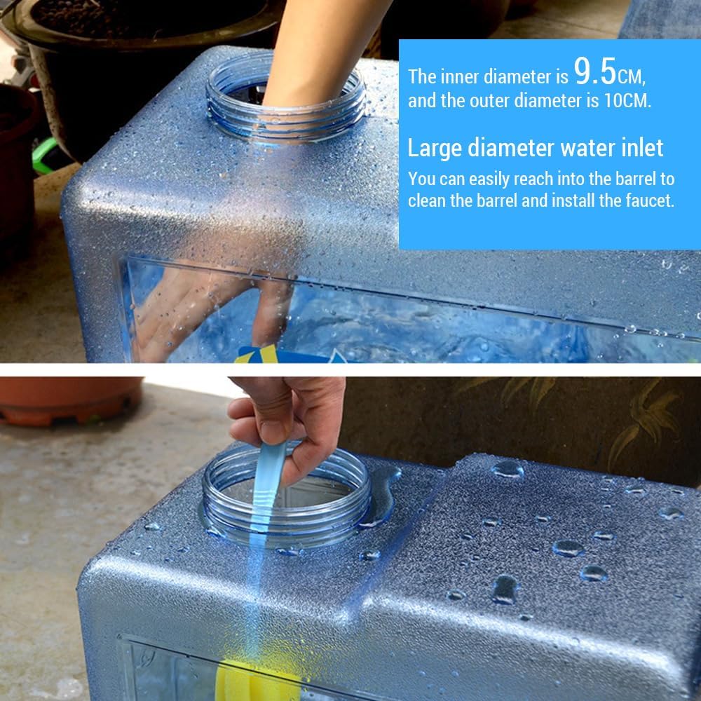 Camping Water Bucket Large acity Water Jug Water Storage Container with Fcet