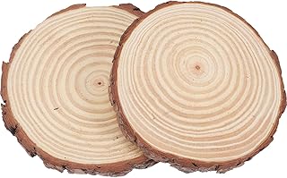 CIMAXIC 2pcs Garden Stepping Stones Outdoor Walkway Wooden Decorative Log for Landscape