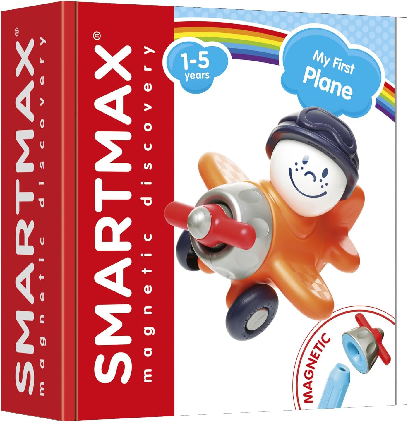 SmartMax My First Plane - STEM Magnetic Building Toy Ages 1-5 image 2