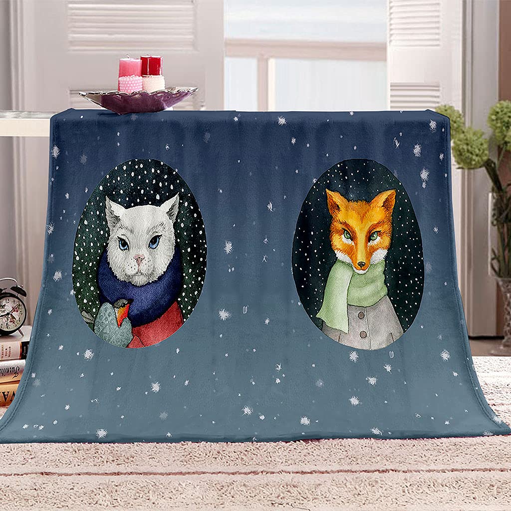 Couverture personnalisée VACSAX le cadeau idéal en polaire douce pour Noël