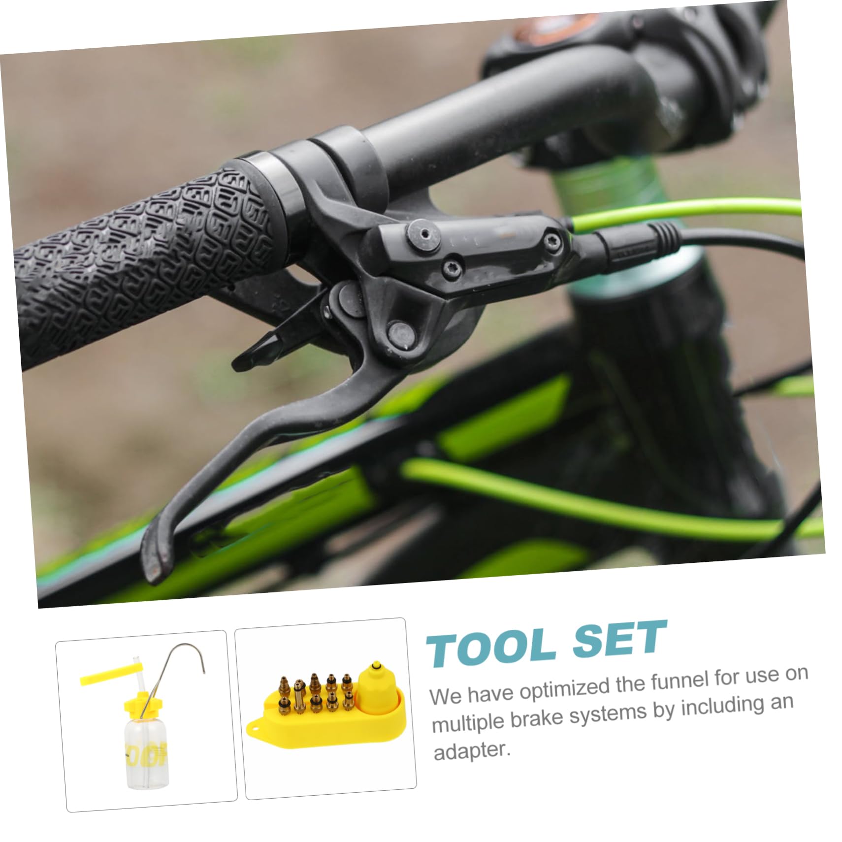 TOYANDONA 1 Set Kit Riparazione Freni Discali Idraulici per Bici Strumenti Oiling con Olio e Accessori Compatibili Manutenzione Facile per Ciclisti e Professionisti
