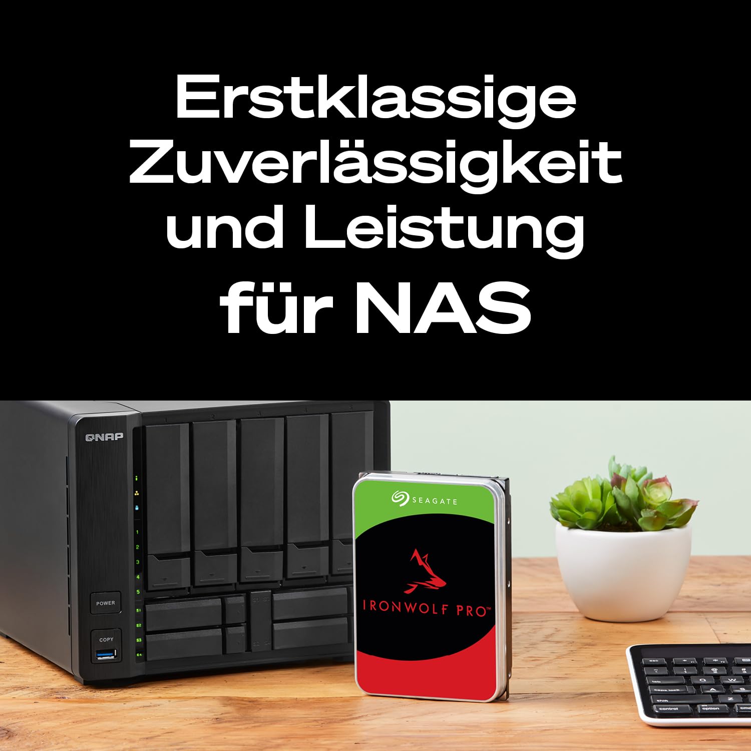 Seagate IronWolf Pro 8TB NAS Interne Festplatte HDD 3.5 Zoll 7200 U/Min CMR 256 MB Cache SATA 6 GB/S