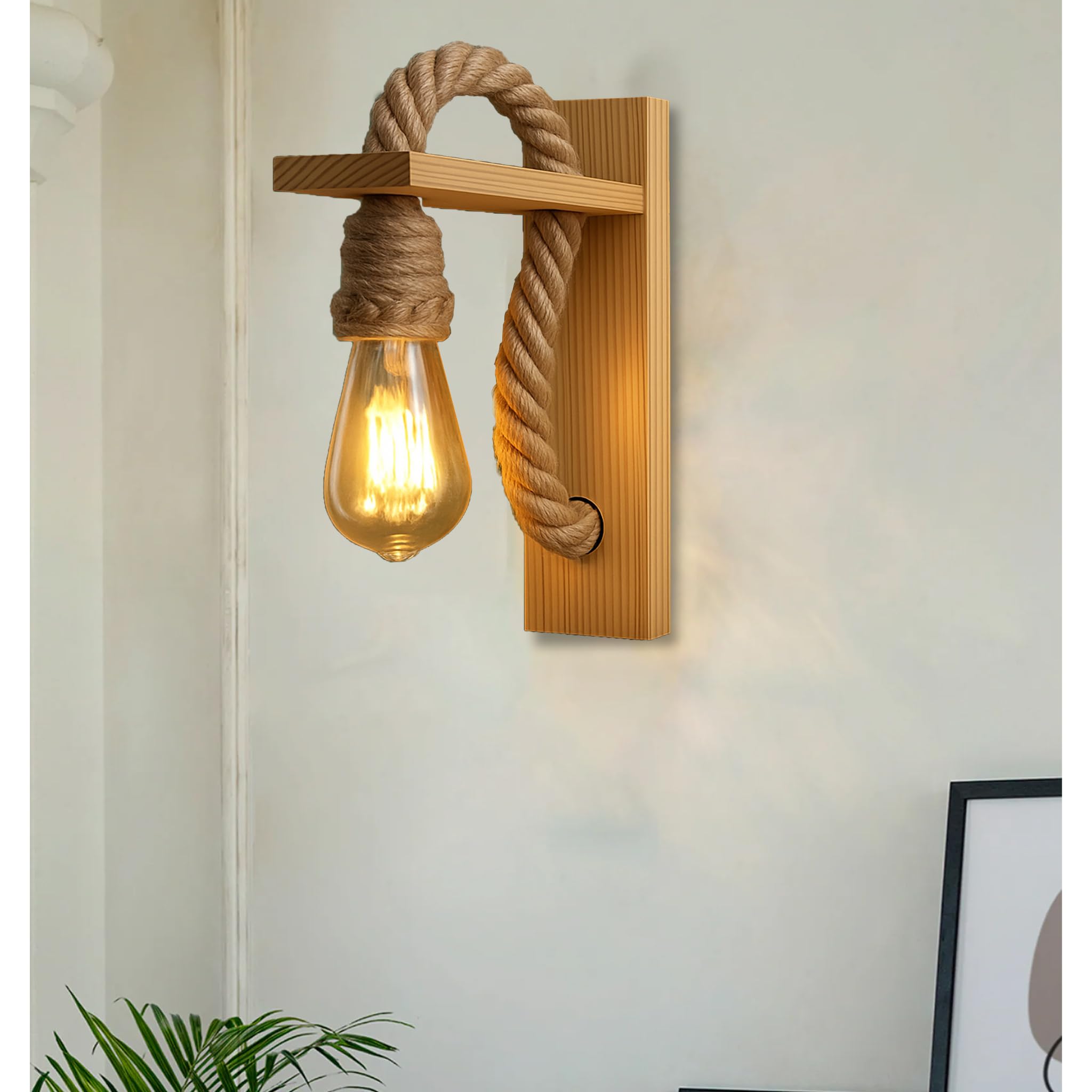 DarkVision Wall Light - Modern Wood Design -3