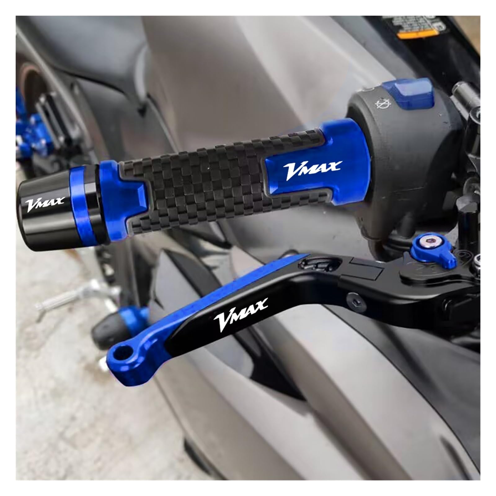 pour Yamaha VMAX VMAX 1200 V-MAX1200 VMAX 1990-2008 2001 2002 Levier d' embrayage De Frein Moto Poignée Extensible Poignées De Guidon (Color : F