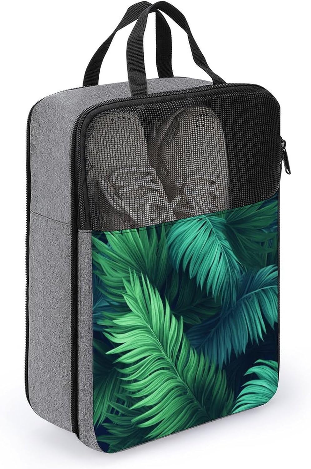 Shoe Bag, Tropical Palm Leaves Printed Shoe Bag,storage Hanging Shoe Bag,bath Towel Storage Bag