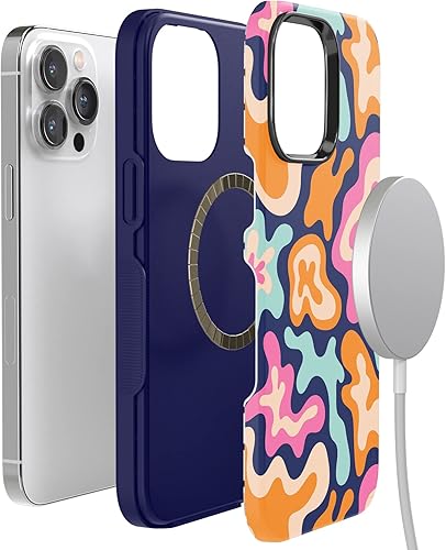 Vista 998 de Casely - Funda para iPhone 14 Pro Max, Viva La Vida, Frida Kahlo Floral Collage, compatible con MagSafe 10 Frida Kahlo Viva La Vida Collage