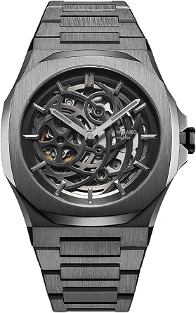 D1 MILANO D1 Milano Watch Men/Stainless Steel Strap Automatic Skeleton Official Dealer, Bracelet Type