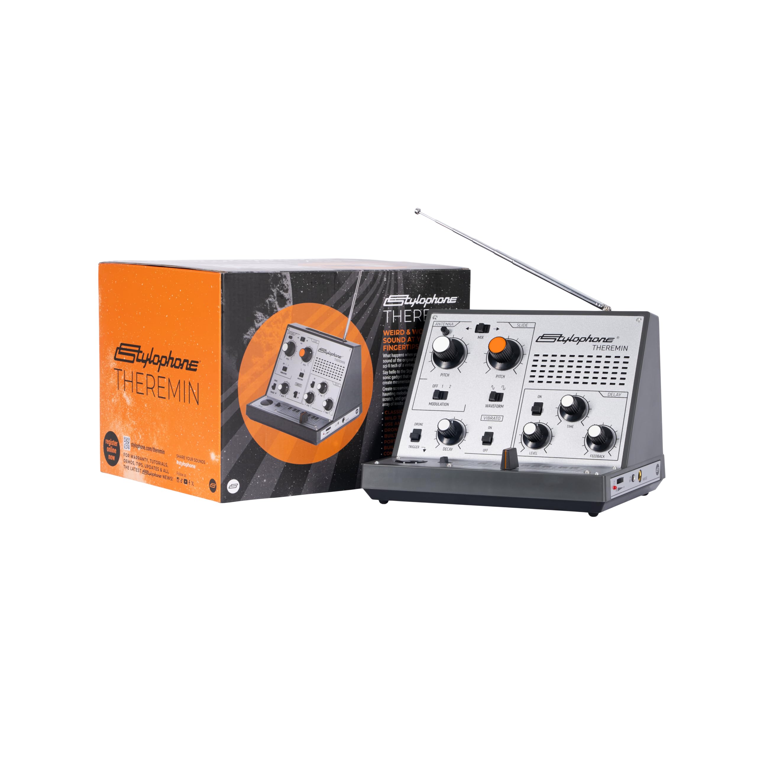 Stylophone Theremin przenośny syntezator analogowy z dotykowym sterowaniem