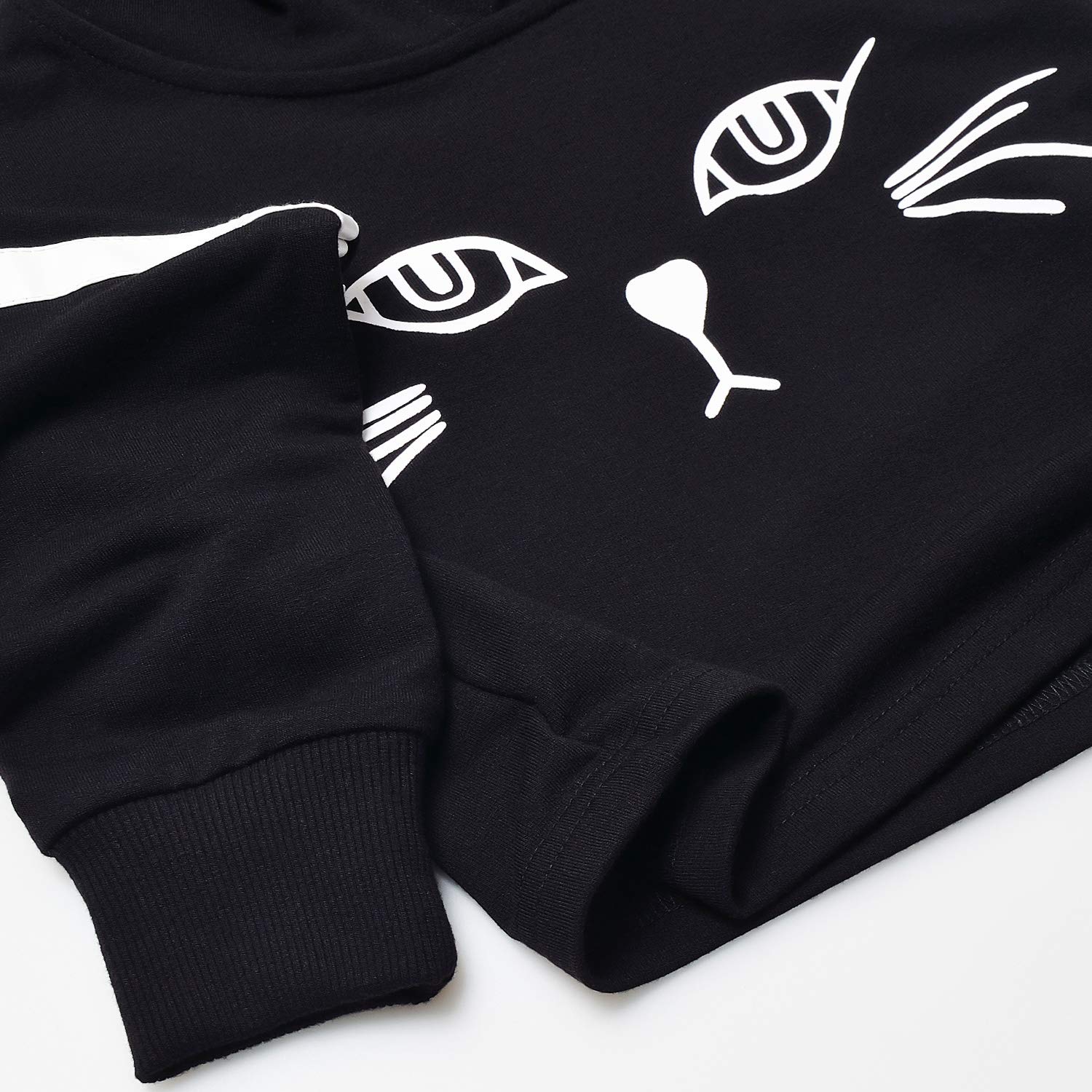 Dzieci Dziewczęce Skórzane Pled Z Długim Rękawem Crop Top Hoddie Cropped Swetry