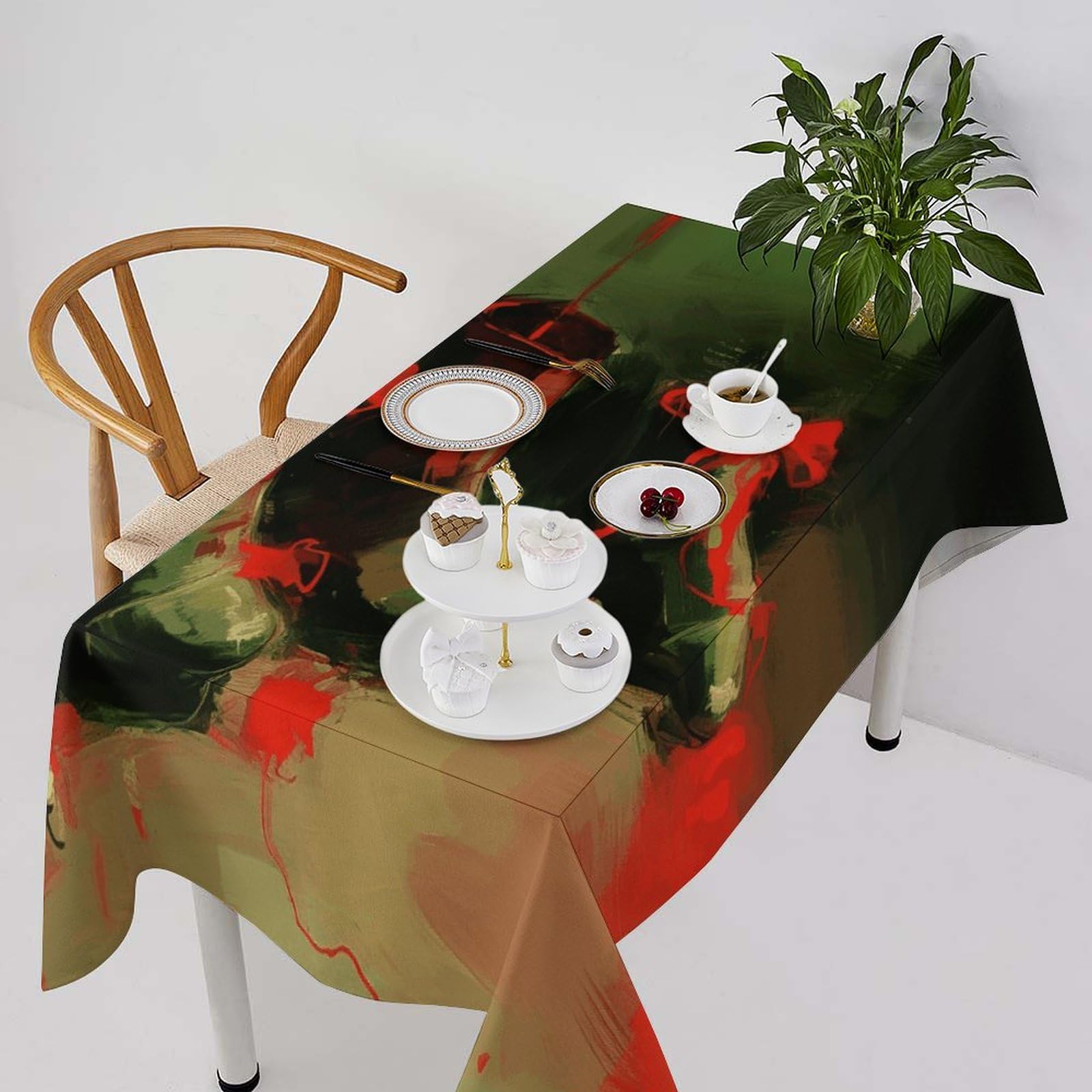 Nappe de table imprimée chaussures pour décoration de cuisine et repas chaleureux