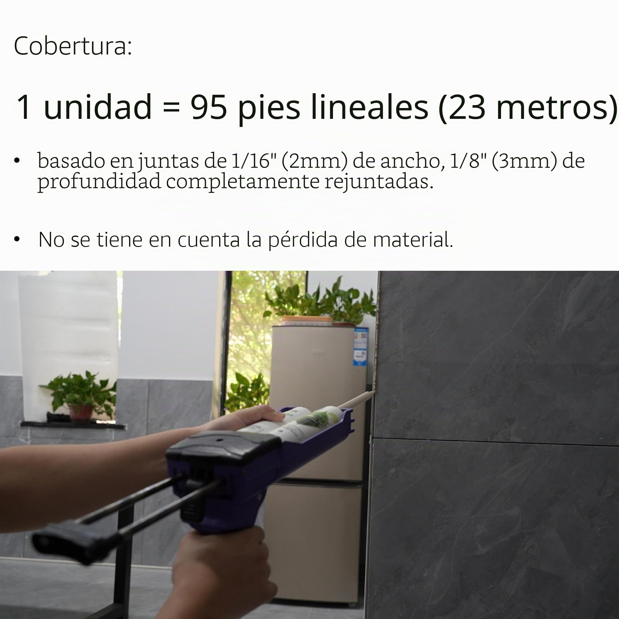 Lechada epoxi y herramientas para azulejos y piedra, resistente al agua, manchas, moho, grietas y productos químicos, listo para usar, fácil de usar (carbón vegetal, sin arena, con TK1N)
