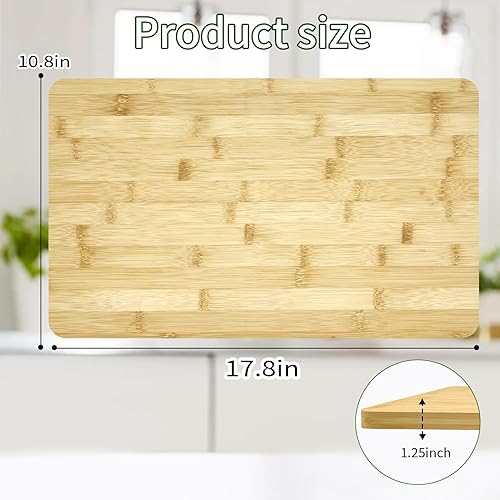 Miniatura 2 de Tabla de cortar de bambú compatible con Breville 860BSS 845BSS BOV800XL Horno tostador de convección inteligente, 100% bambú orgánico natural, 17.8