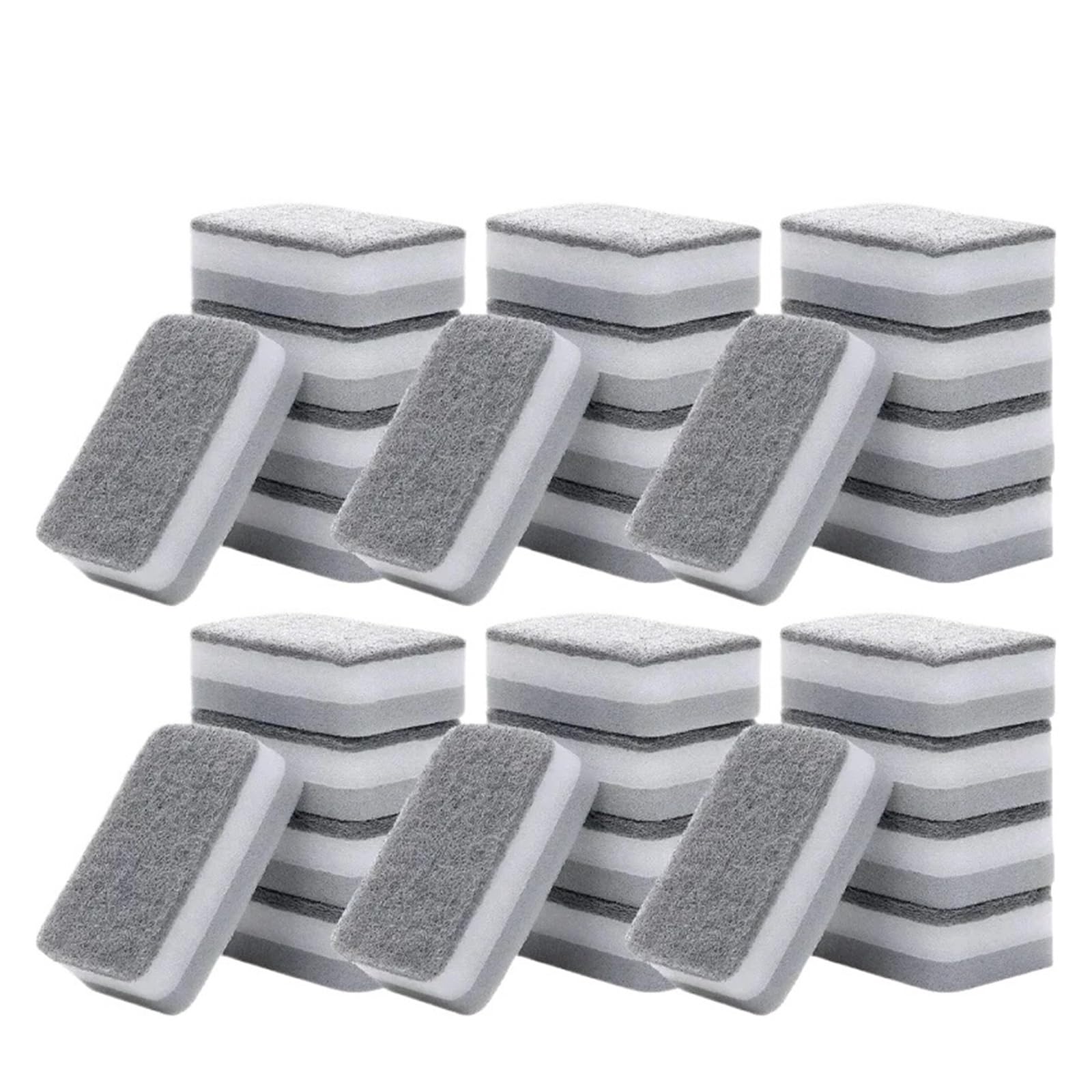 DREI Schichten Geschirrspülschwämme Set Wiederverwendbare Scheuerschwämme for Pan Pot Küchenreinigungsbürste Saubere Werkzeuge Haushalt(30PCS)